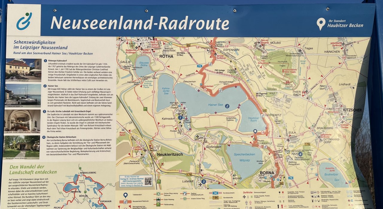 Neuseenland-Radroute geht durch Haubitz :-)