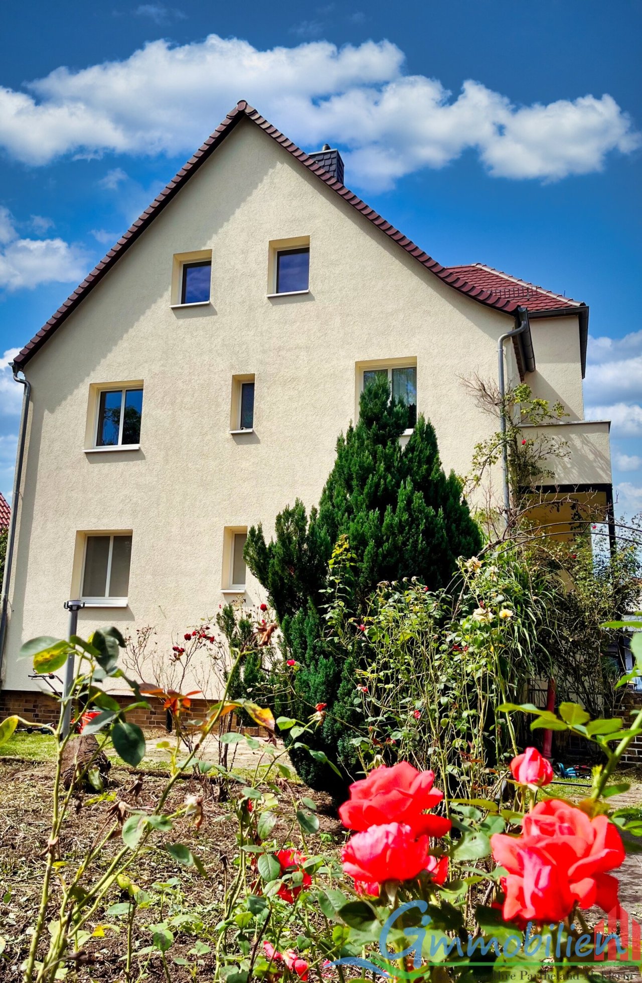 Haus von hinten