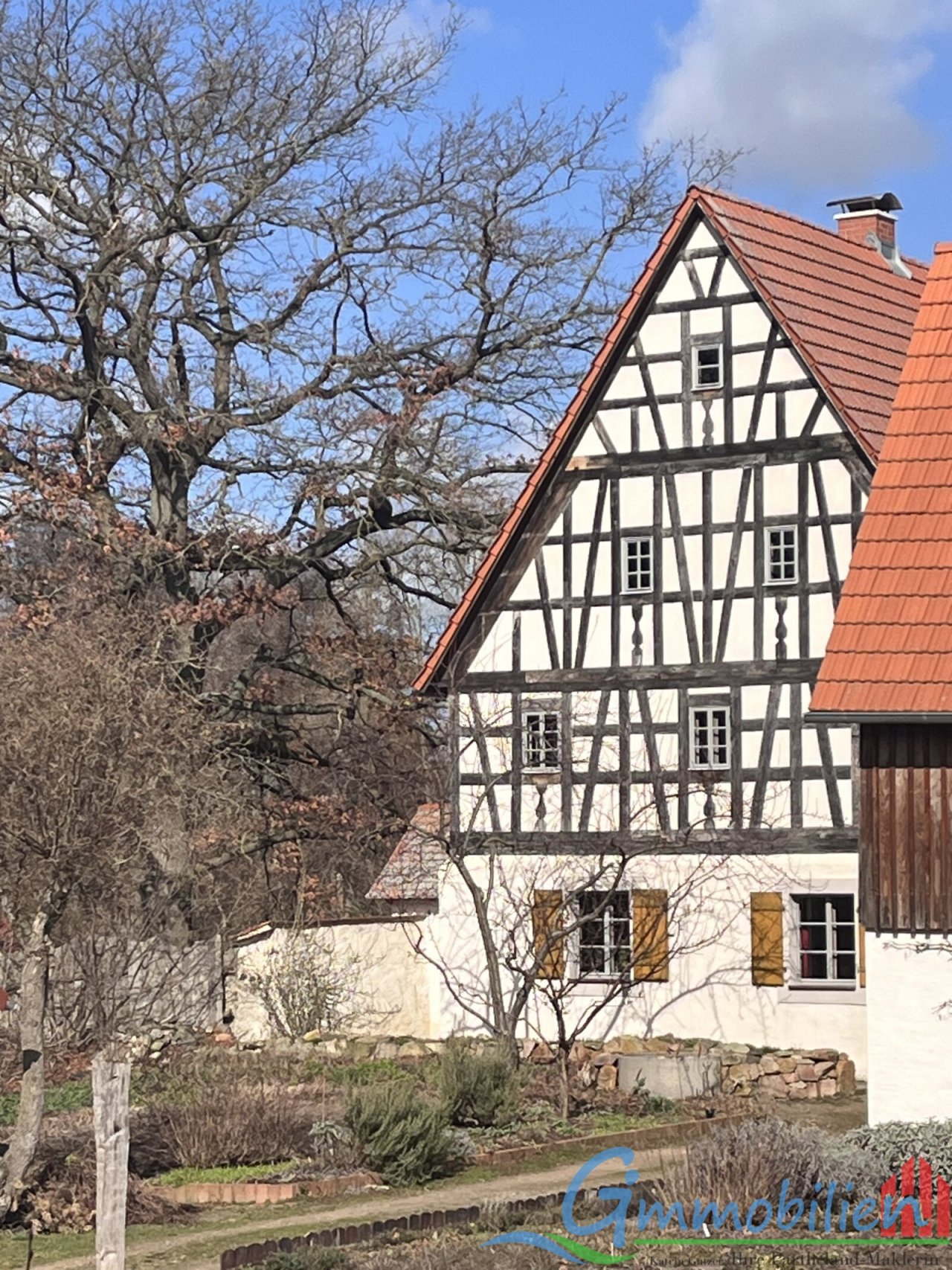 Fachwerkhäuser im Ort