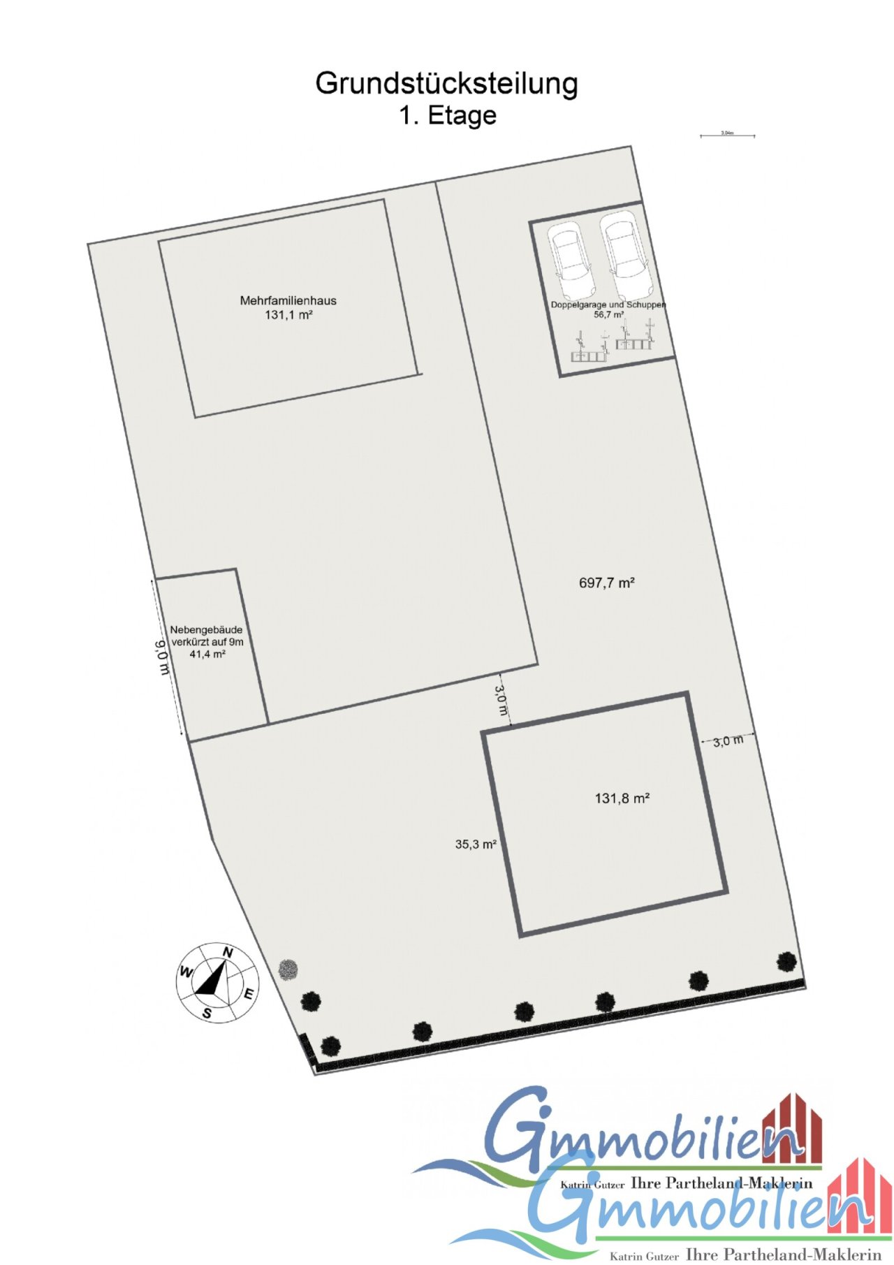 Grundstück in 2D